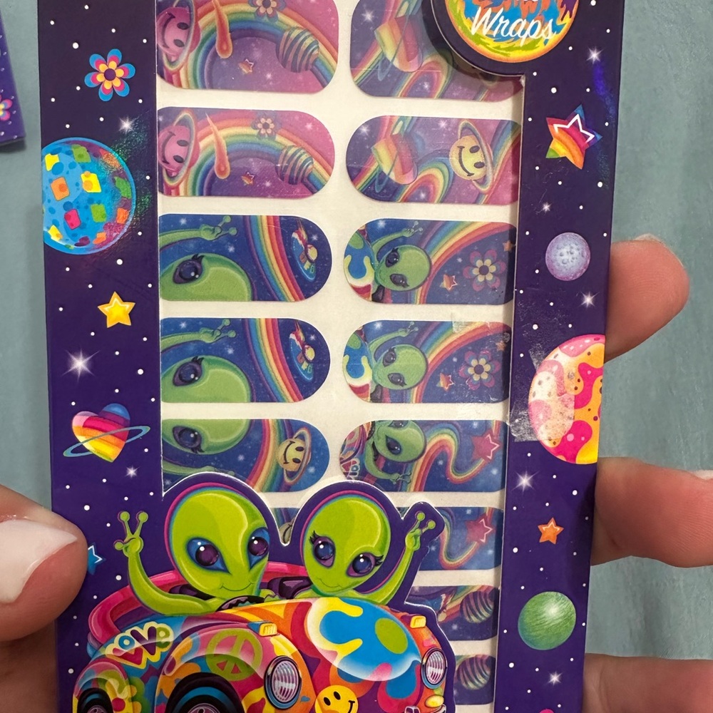 Brand New and Sold Out! Lisa Frank Y2K Zoomer & Zorbit Nail Wraps